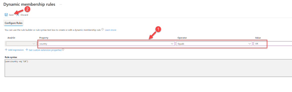 dynamic query condition