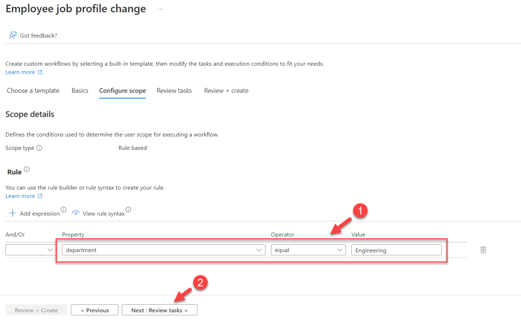 Entra ID lifecycle workflow scope